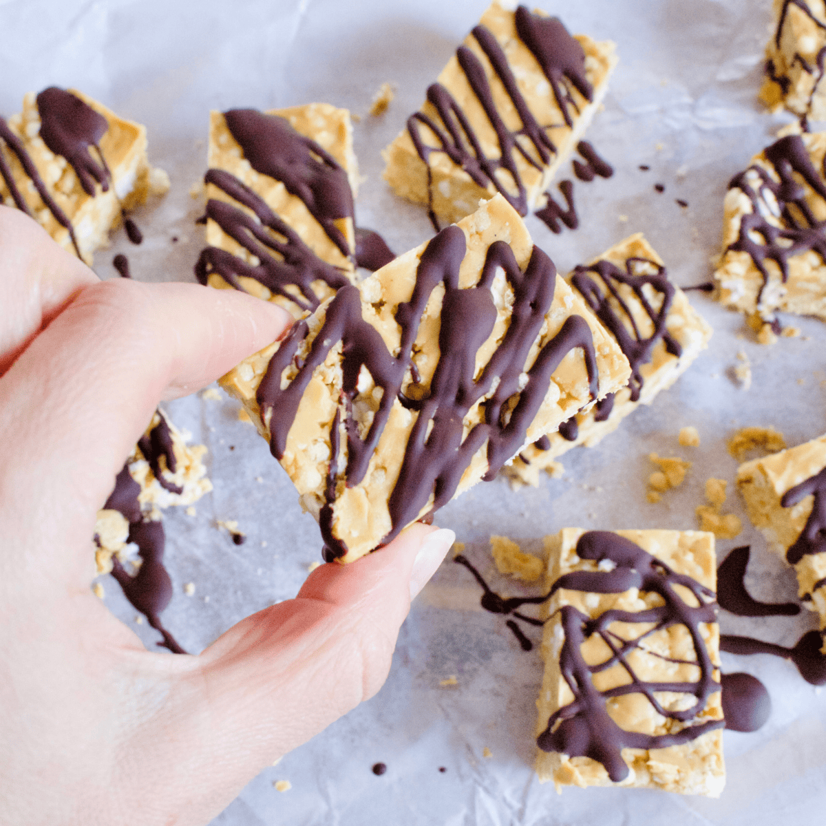 Crispy Chocolate & Peanut Butter Protein Slice